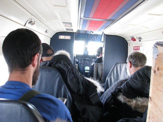 inside plane - front