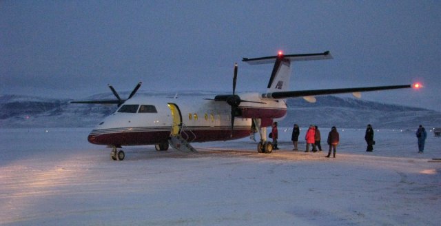 our plane for arctic escape